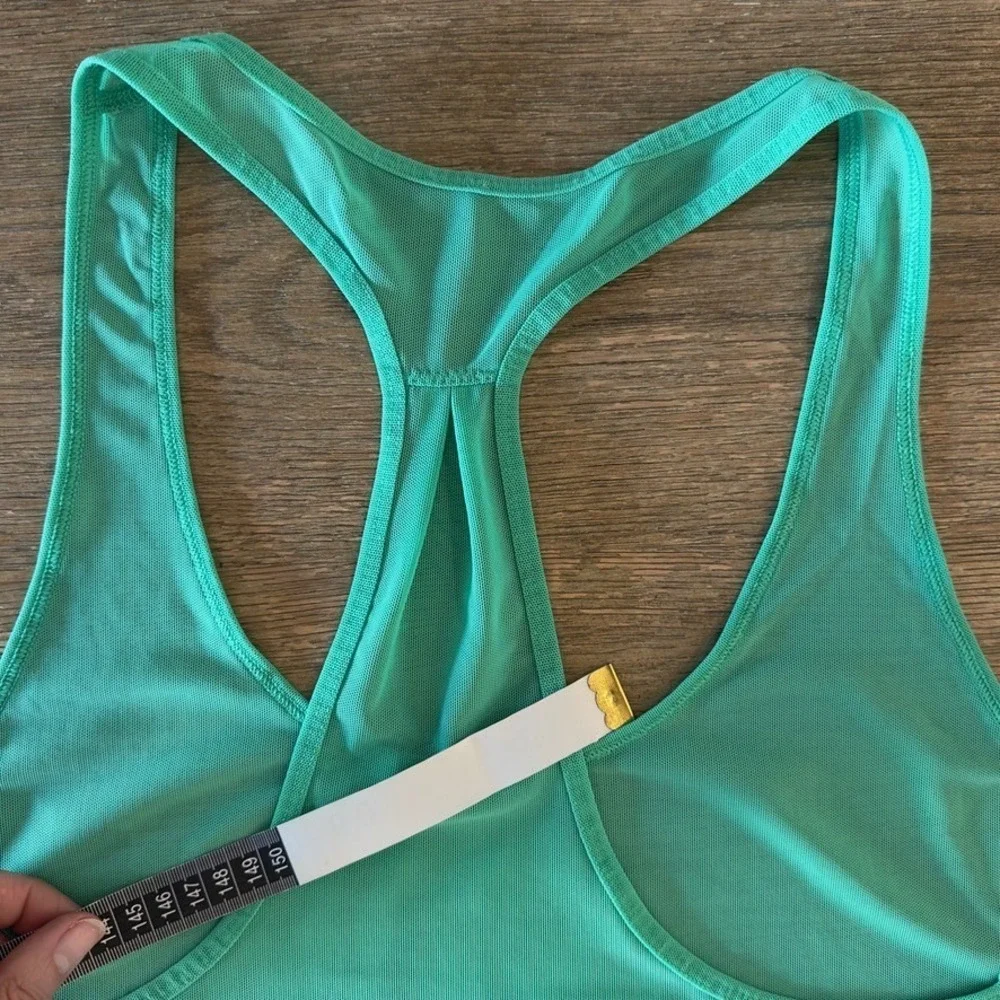 💚 Lululemon 105 Workout Gym Tank Top-Lightweight Mesh-Size 8-W1DR7S-Bali Breeze